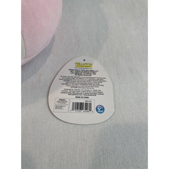 Squishmallow KellyToy Silvina The Sea Snail 8in Sea Life Squad Pink Rainbow Spar - Picture 3 of 9